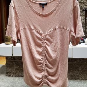 Express gathered seam tee shirt M